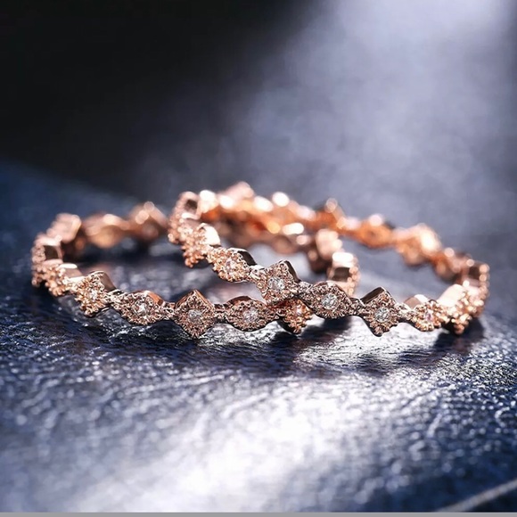 NWT White Sapphire Stackable Rings - Picture 4 of 6